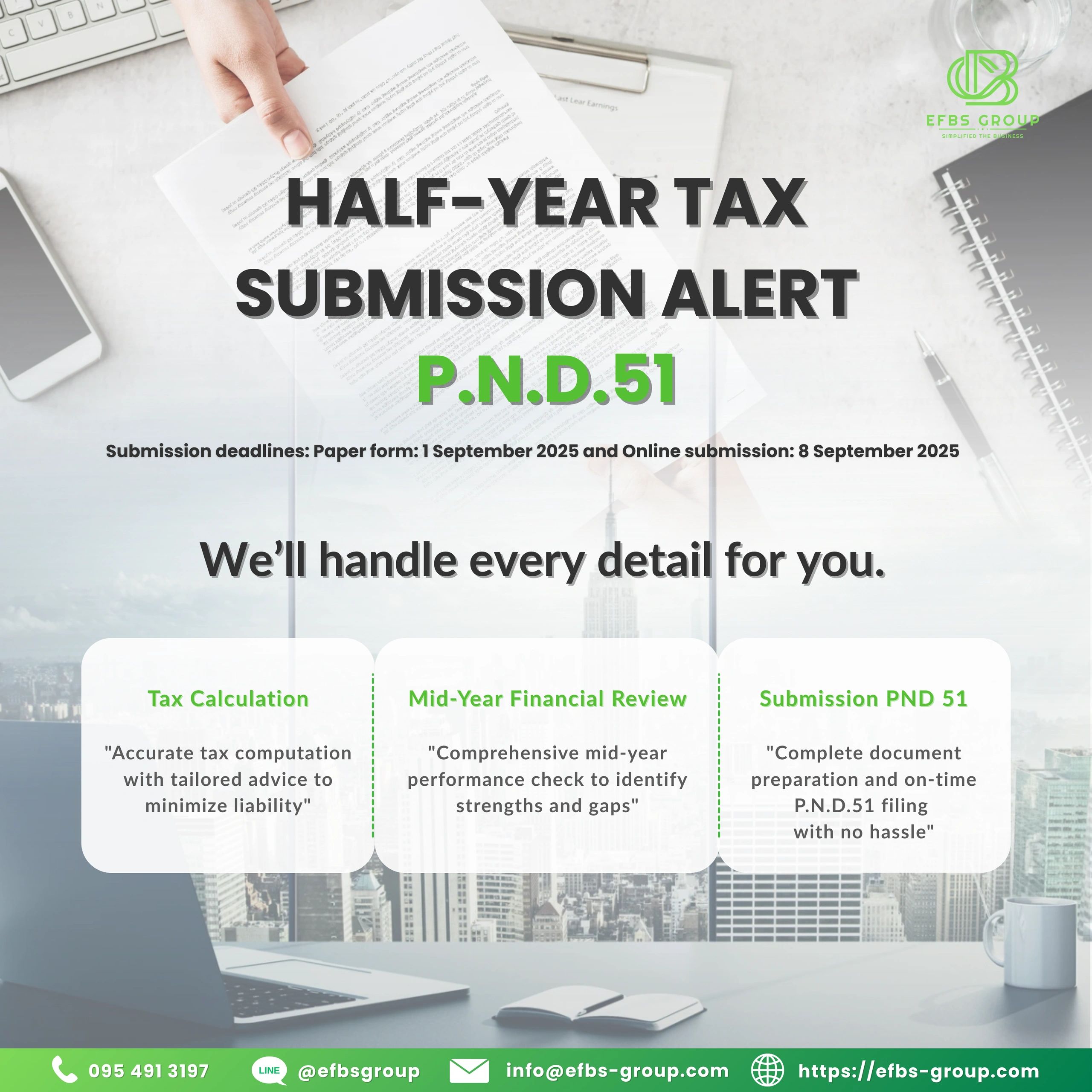 Half-Year Corporate Income Tax Filing (PND 51)