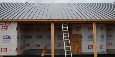 metal roof installation