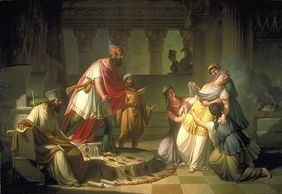 1815  - Esther before Ahasuerus by Franc Kavčič,