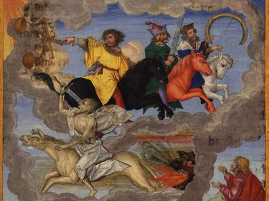 1530 - The Four Horsemen of the Apocalypse from the Ottheinrich-Bibel (ca.1530-1532) 