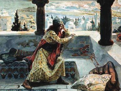 1880 -King David Bathsheba Bathing, James Tissot