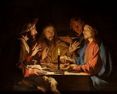 1640- Matthias Stomer  (fl. 1615–1649)Le Repas d'Emmaüs