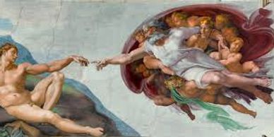 1512 The Creation of Adam  Michelangelo Year . 1512 c