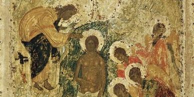 1405 Baptism of Christ
Andrei  c.1405; Moscow, Russian Federation Public Domain
Sum Bible Bible Summary Every Book Every Chapter One Word One Sentence