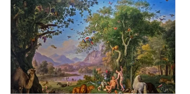 1800-  Adam and Eve in the earthly paradise; Johann Wenzel Peter