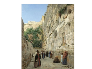 1884 - Wailing Wall by Gustav Bauernfeind