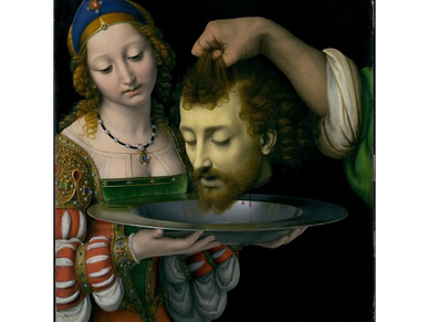 1507 -Salome with the Head of Saint John the Baptist,ca. 1507–9 Andrea Solario Italian