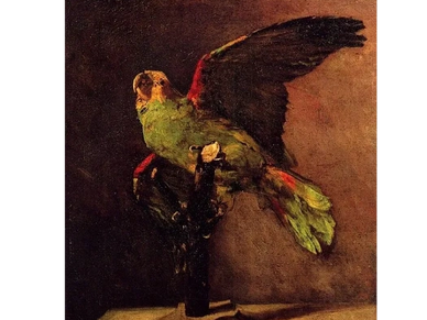 1886 - Vincent van Gogh - The green parrot (disputed)