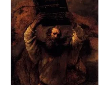 1659-Moses Breaking the Tablets of the Law by Rembrandt, 1659