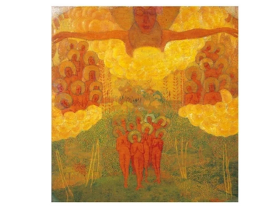 1907. Kazimir Malevich, Study for a Fresco Painting. The Triumph of Heaven, State Russian Museum