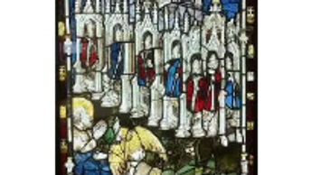 1405 -Stained glass at York Minster by John Thornton (fl. 1405-1433).