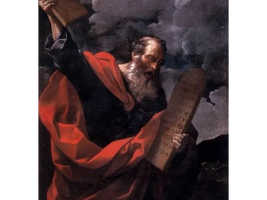 1624- Guido Reni  (1575–1642)  Moses with the Tables of the Law
