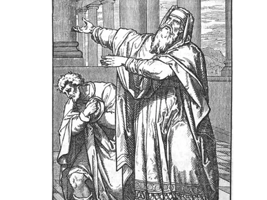 1873- The pharisee and publican. Author Unknown , The story of the Bible from Genesis through Revela