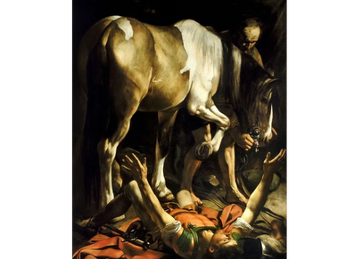 1601 - Caravaggio  (1571–1610) Michelangelo Merisi da Caravaggio
Caravaggio: Conversion on the Way t