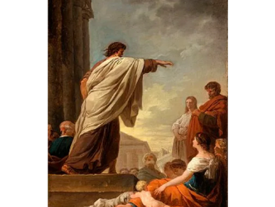 1779 -  Joseph-Benoît Suvée: The Predication of Saint Paul (1743–1807) 