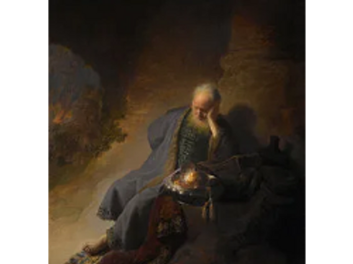 1630 - Jeremiah Lamenting the Destruction of Jerusalem (Rembrandt)