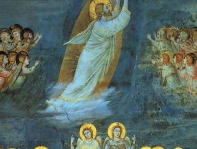 1305- The Ascension of Jesus Christ. Giotto di Bondone, 1305