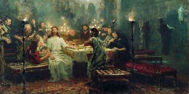 1903 - Last Supper, Ilya Repin
Original Title: Тайная вечеря, Style: Realism