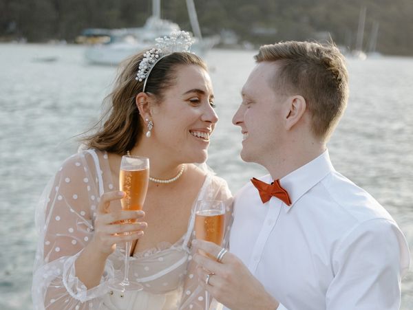 celebrant northern beaches wedding beach gay queer fun relaxed sydney champagne coastal ocean party