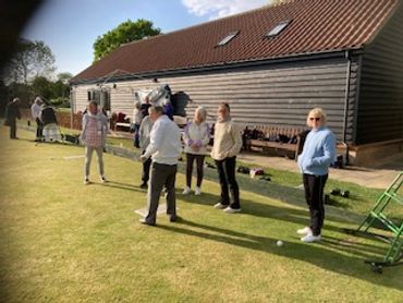 Clinton Tweed, England Bowls coach, teaching our 2026 intake of novices