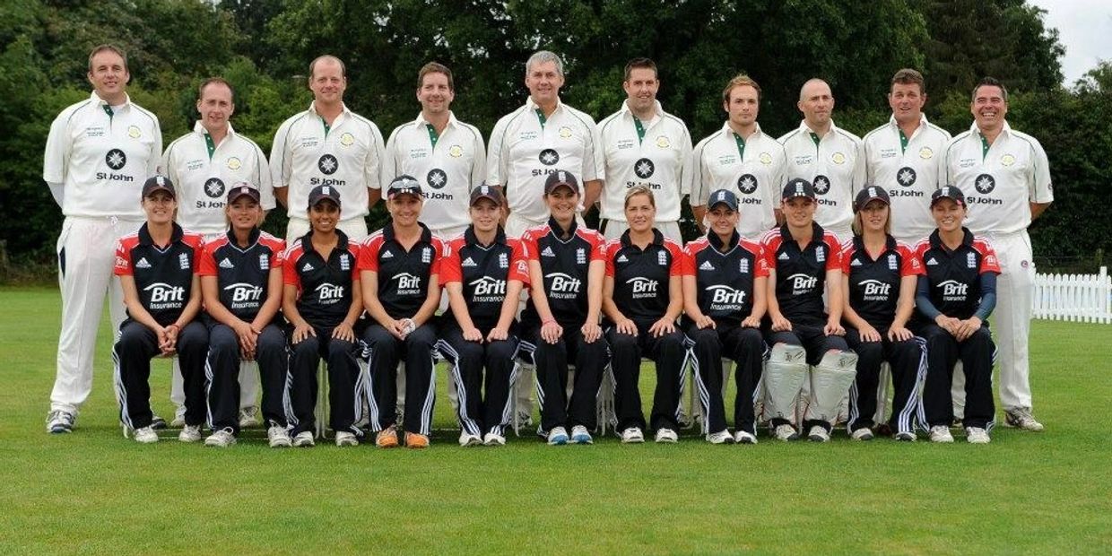 England Ladies at Gandish Road, East Bergholt.