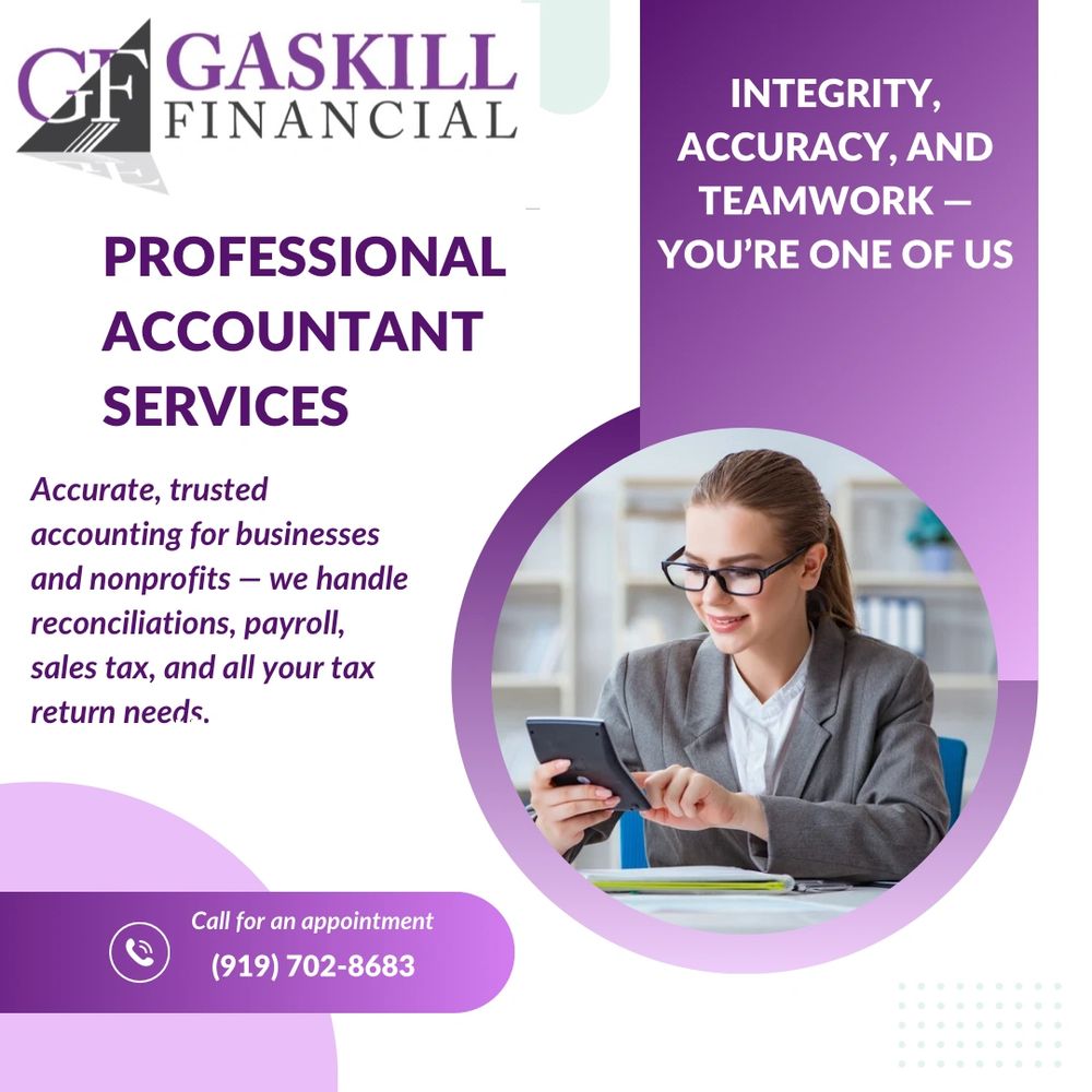 Female accountant doing calculations