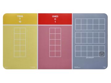 tens and ones place value chart maths mat