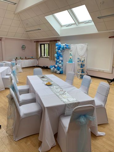 Table Cloths can be Round, Square or Rectangle . Sashes and Runners match your theme ! 