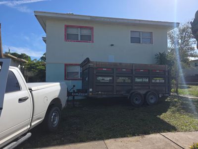 Dumpster parked on a job site offering affordable dumpster rentals with same-day dumpster rental service for construction and cleanup projects