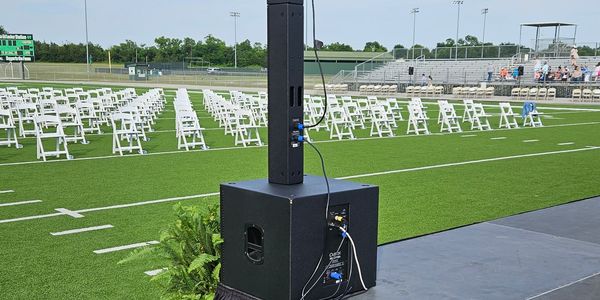 Sound, stage and lighting rentals provided by STAGE VOLUME ENTERTAINMENT in Midlothian, TX