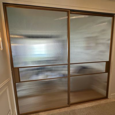 RAL Gold Pearl Steel Colour Frame.
