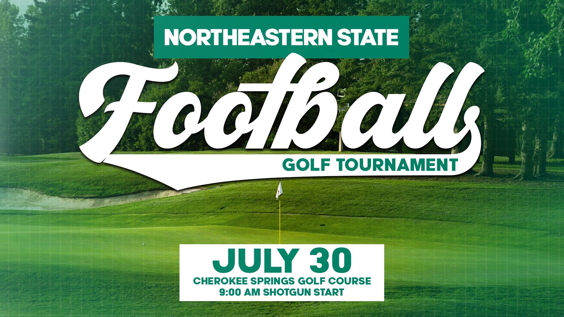 Northeastern State Football Golf Tournament at Cherokee Springs Golf Course on July 30.