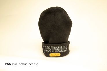 Black beanie with 'Las Vegas Nevada' embroidered on the cuff.