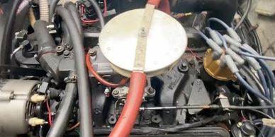 Volvo Penta Flame Arrestor, Thermostat Housing, Distributor and Alternator