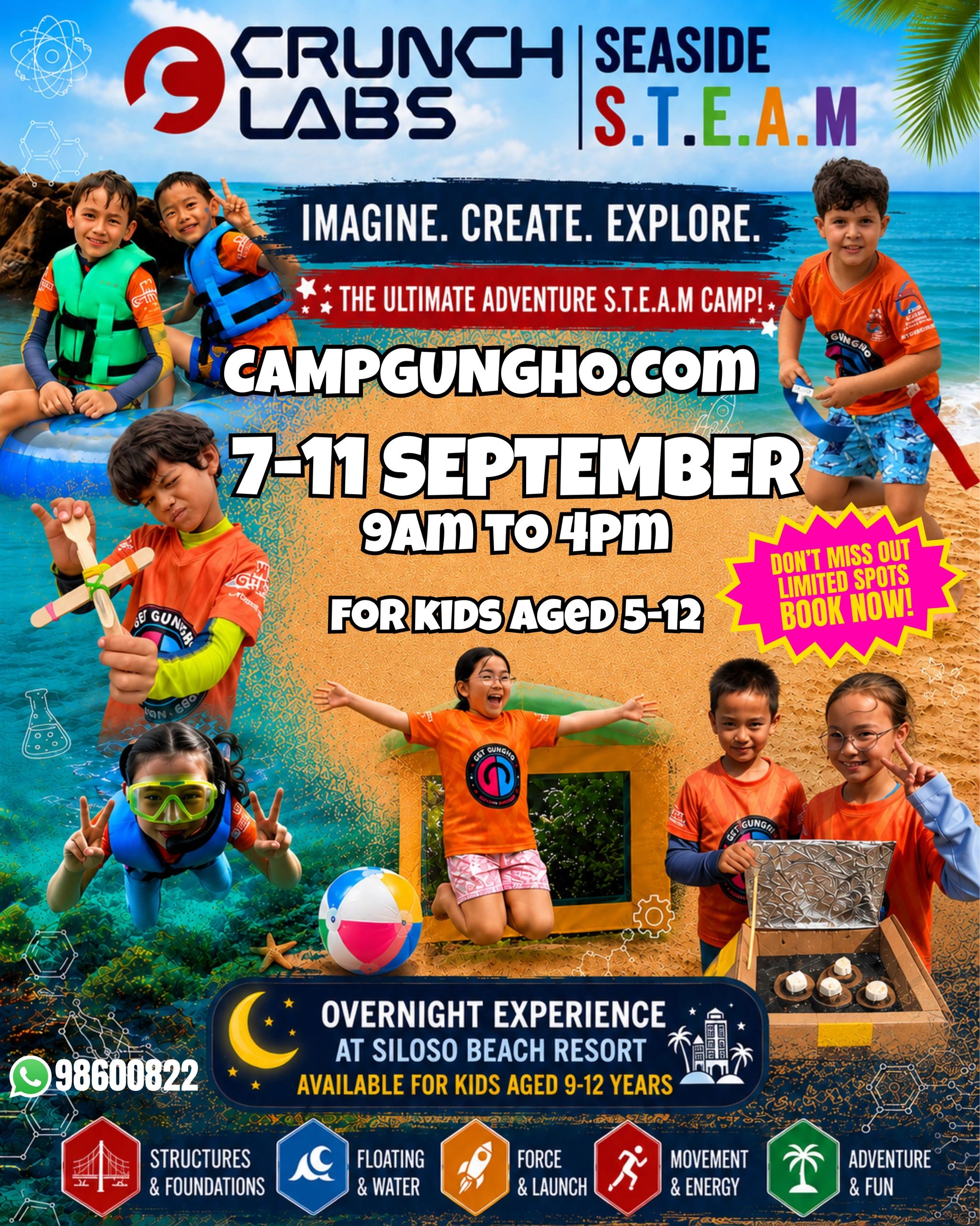 Camp GungHo Sentosa – Crunch Labs: Seaside S.T.E.A.M.