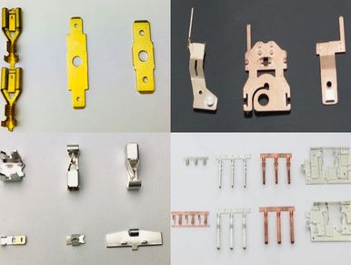 Precision stamped and plated components