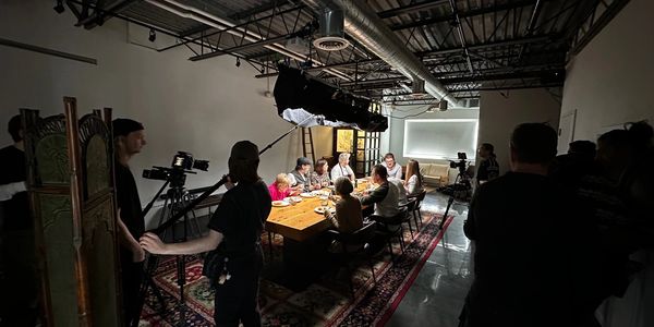 The billet media team working with Elderchef Productions to create content for Granny and the Chef, 
