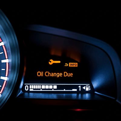 Dashboard Oil Change reminder