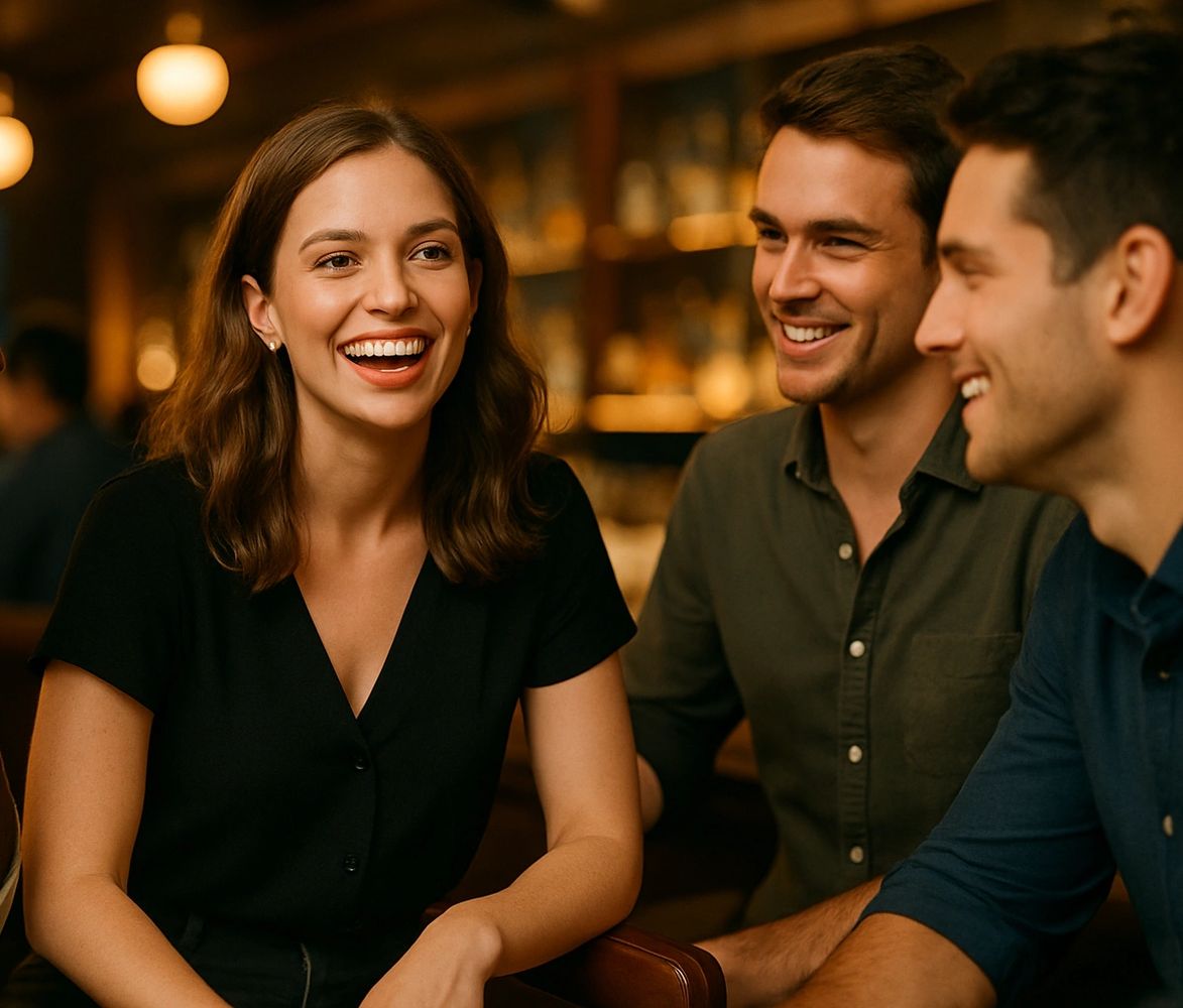 Black pencils in a gray holder next to a stack of white magazines with a camera in the background.