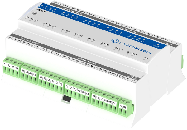 iSMA-B-MIX38 IO MODULE MODBUS RTU AND BACNET MS/TP