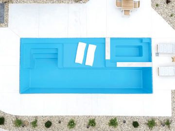 Mack Daddy
16' x 36' 4'8
"Who let the multitaskers into the lab?  Pool & Spa combo