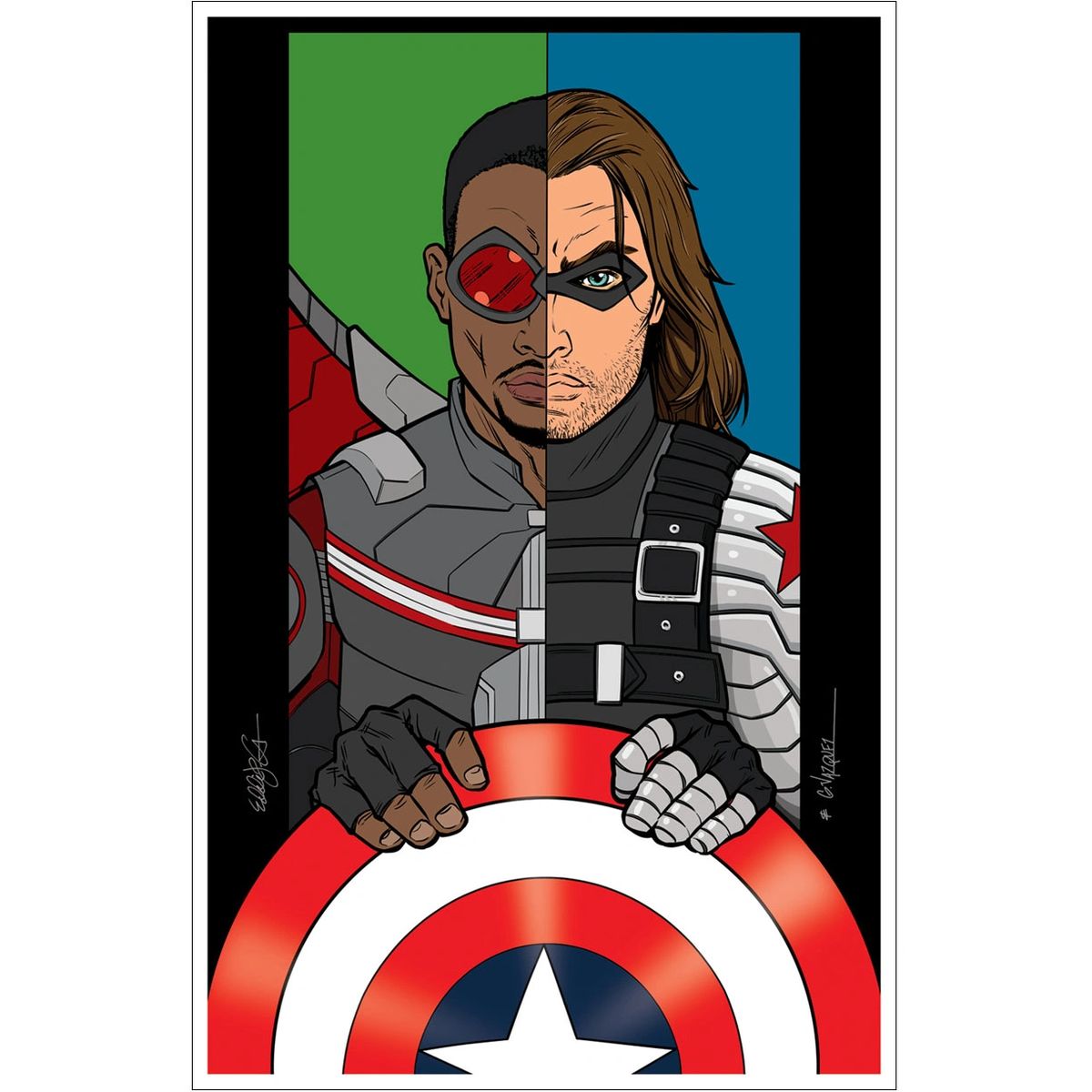 Falcon and Winter Soldier 11x17 Art Print