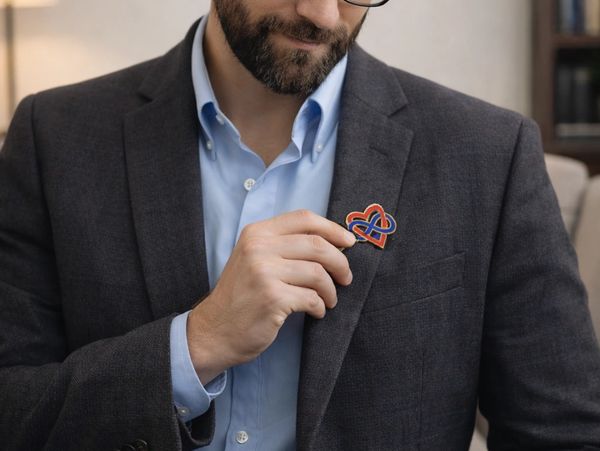 A Polyamory symbol represents allyship with unconventional relationship models. Everyone is welcome.