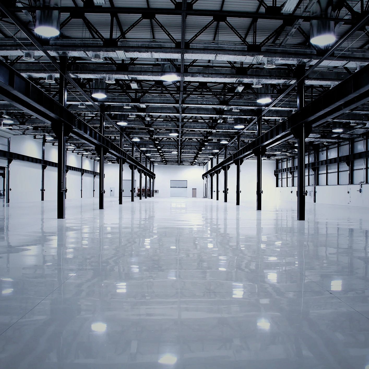 Industrial floor coatings in a shipping warehouse