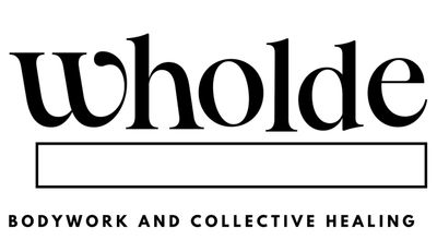 Logo for Wholde, focusing on bodywork and collective healing.