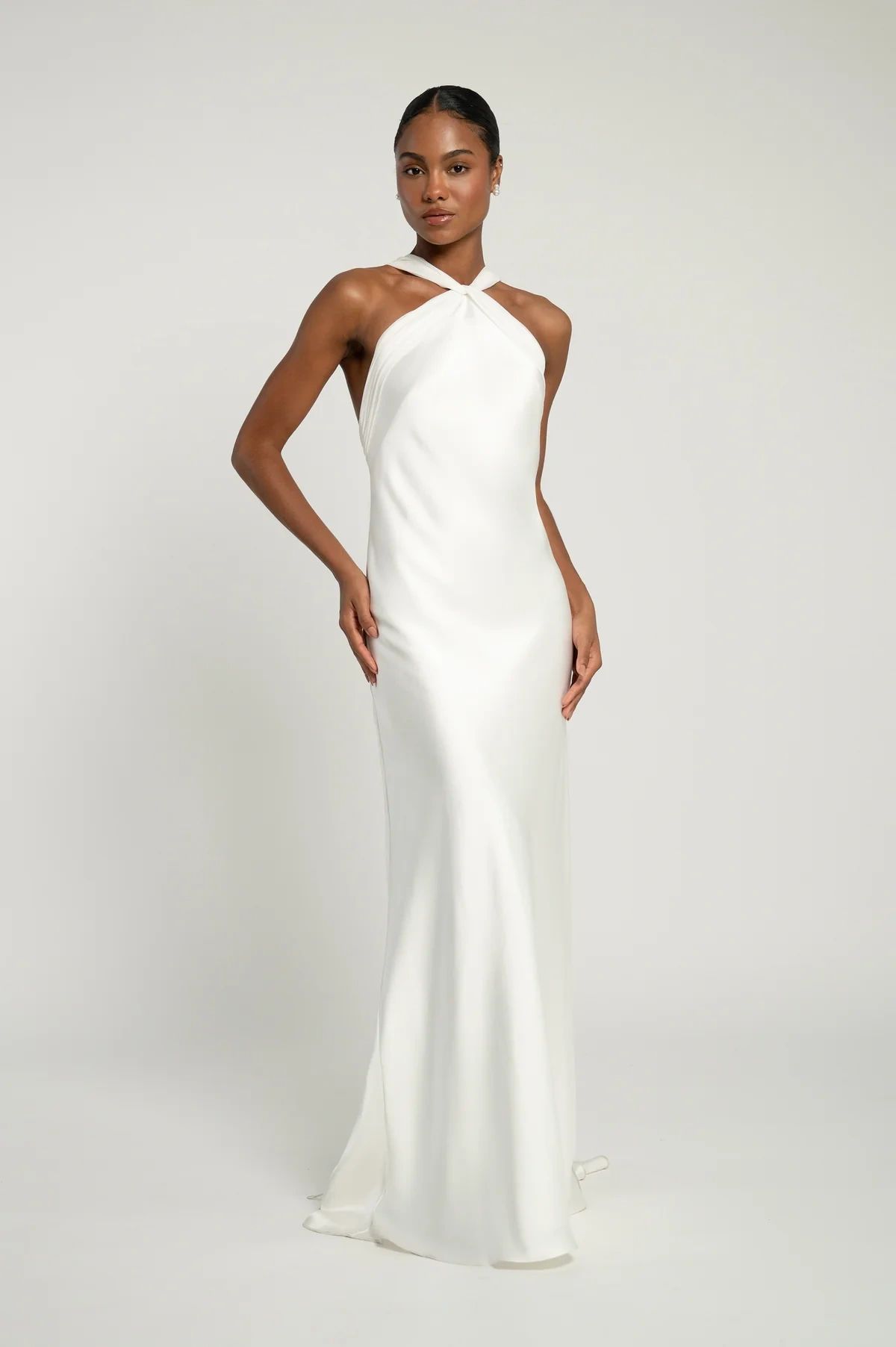 formal dresses in hot springs ar Austin & Company Bridal swatch:the-metallic-gabriella-dress-red-foil-606