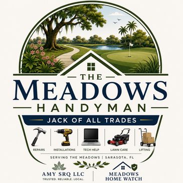 Logo for The Meadows Handyman offering diverse services in Sarasota, FL.