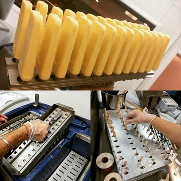 Popsicle and Ice-cream prepared in batches for parties