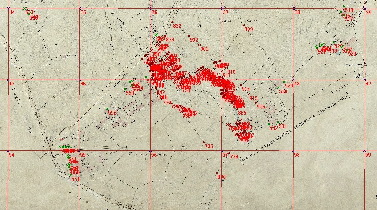 Acquisizione corrdinate da mappa d'impianto