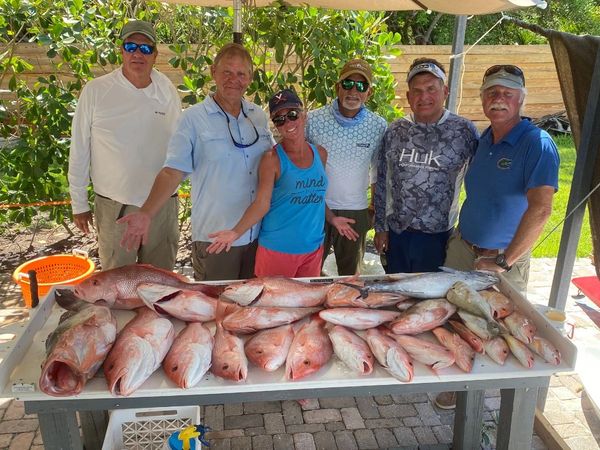 Red Snapper, Red Grouper, Lane Snapper caught June 1st, 2022